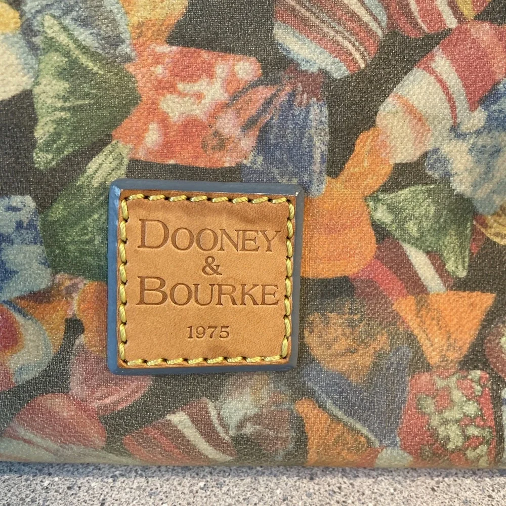 BTG Y2K Dooney & Bourke Satchel Handbag Multicolor Candies Coated Canvas - Picture 4 of 16